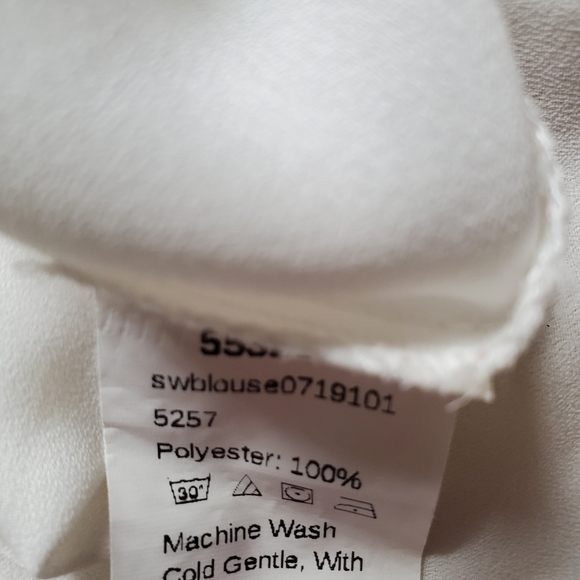 SHEIN Women's White Blouse Sz S - Picture 7 of 7